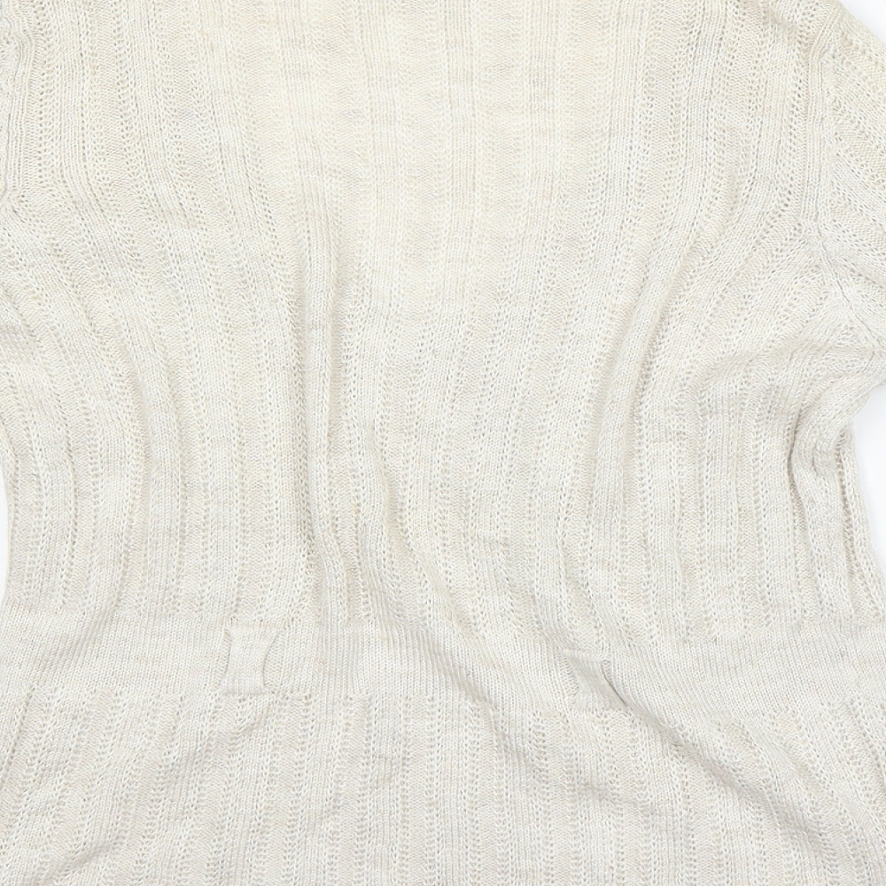 PERUNA Womens Beige Pullover Jumper Size 16