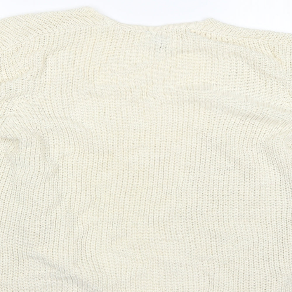 Divided Womens Beige Cardigan Jumper Size 10