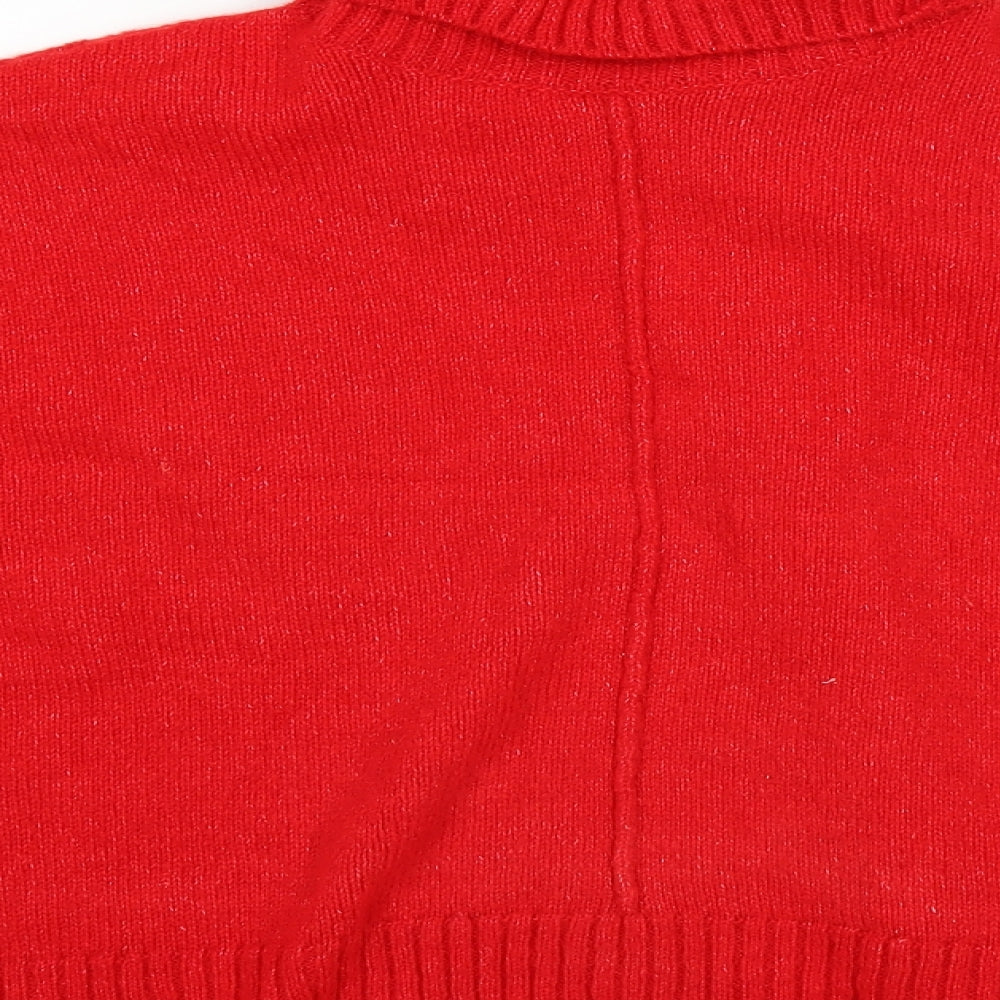 F&F Womens Red Pullover Jumper Size 12