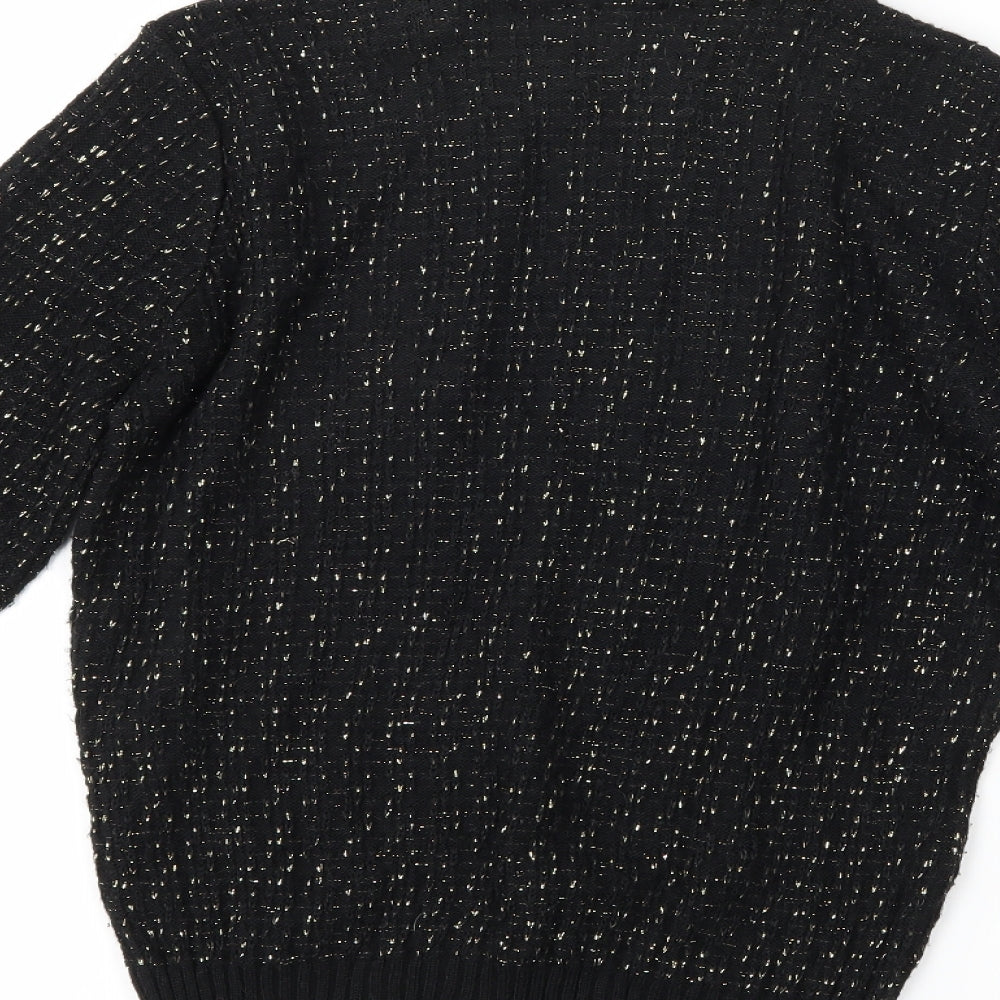 Preworn Womens Black Pullover Jumper Size 10