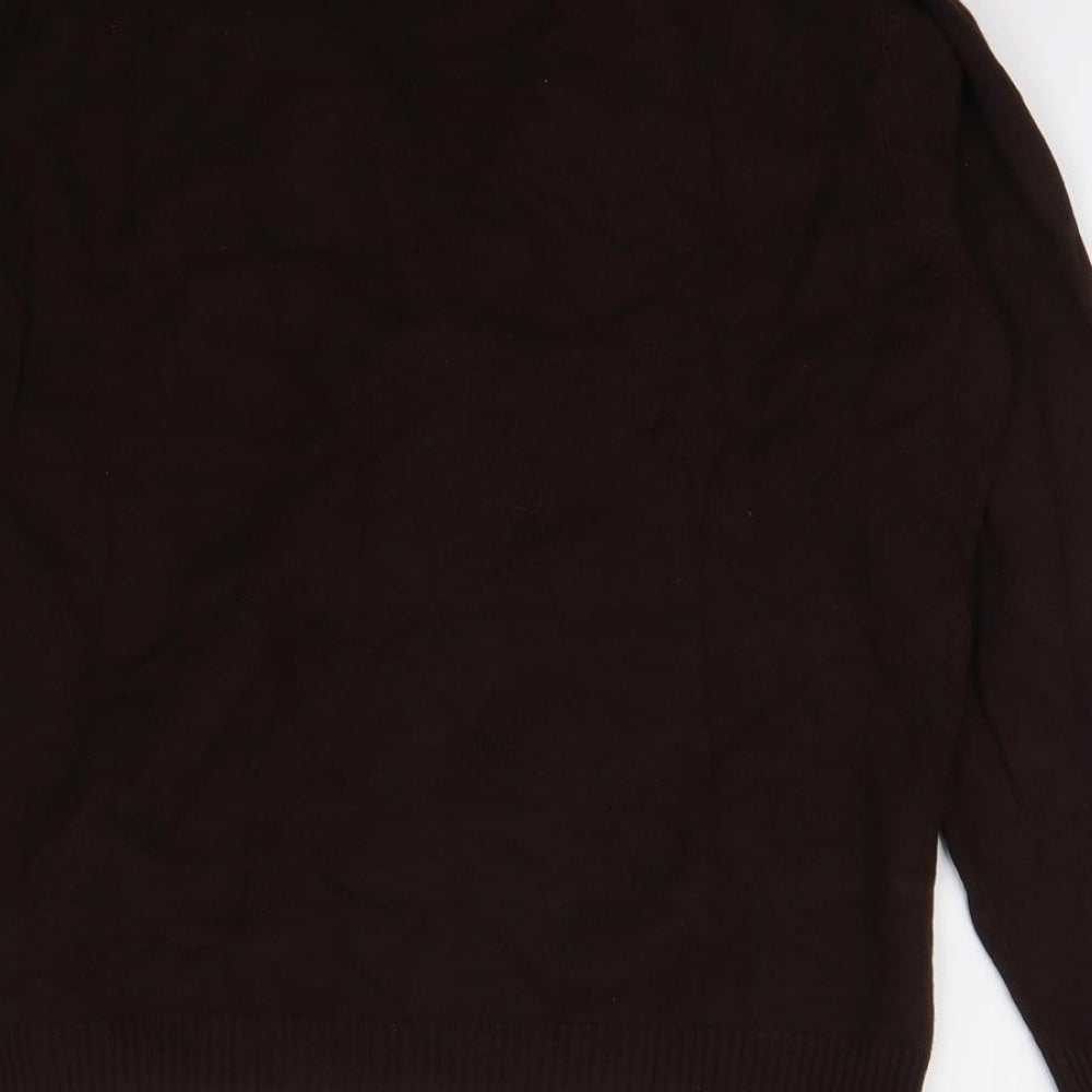 Robert Sarto Womens Brown Pullover Jumper Size 12