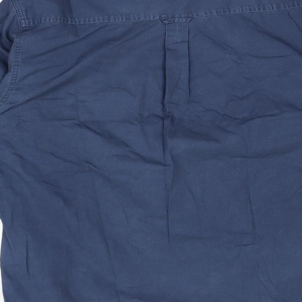 Preworn Mens Blue Dress Shirt Size M