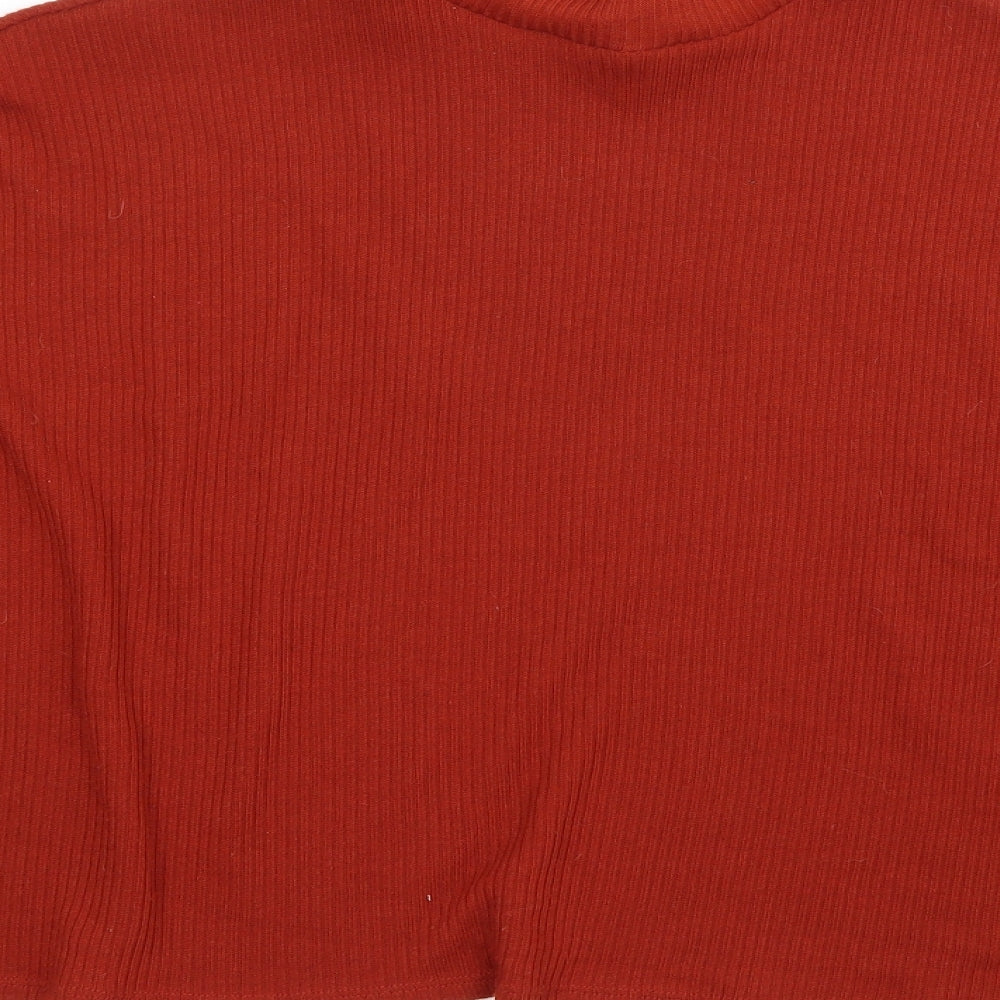 Divided Womens Brown Pullover Sweatshirt Size S