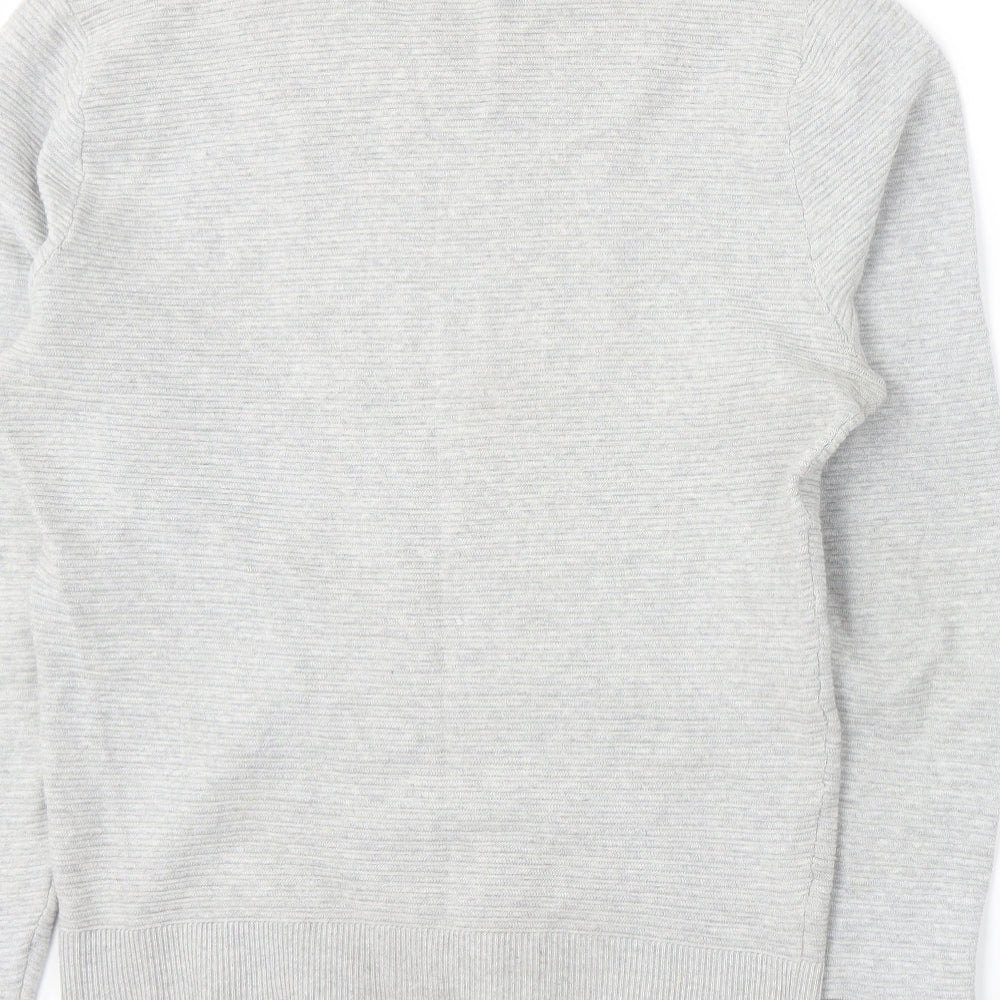 yd. Mens Grey Knit Pullover Jumper Size L