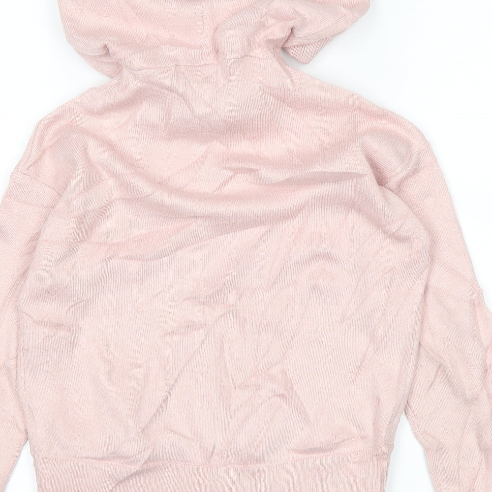 Tahari Girls Pink Pullover Hoodie Size 7-8 Years