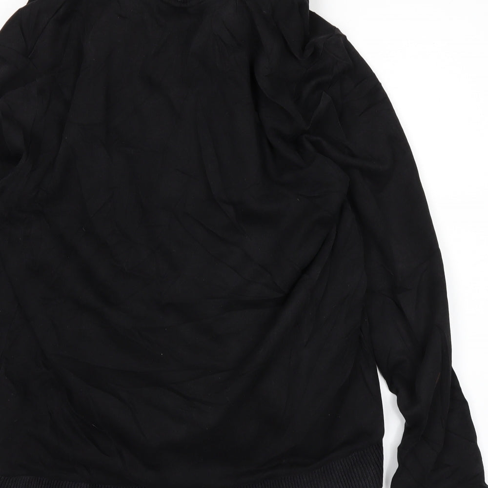 H&M Womens Black Full Zip Jumper Size M