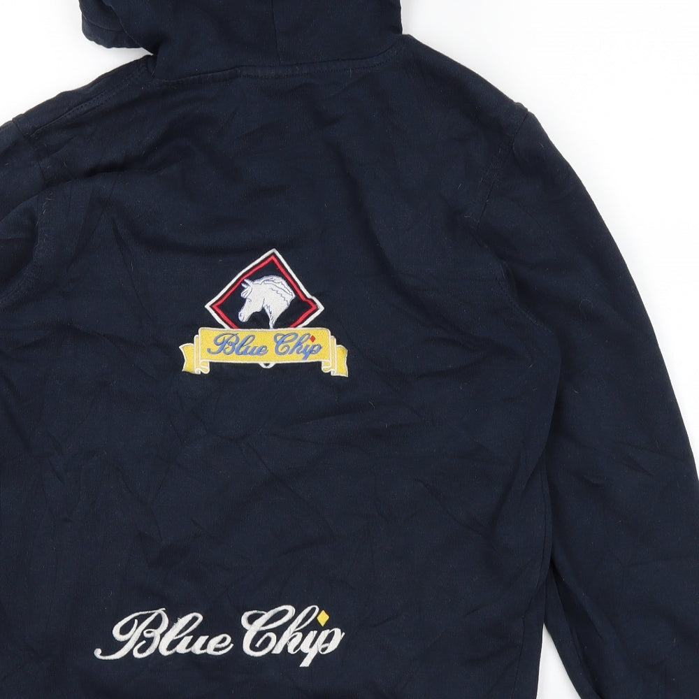 Clique Mens Blue Pullover Hoodie Size S