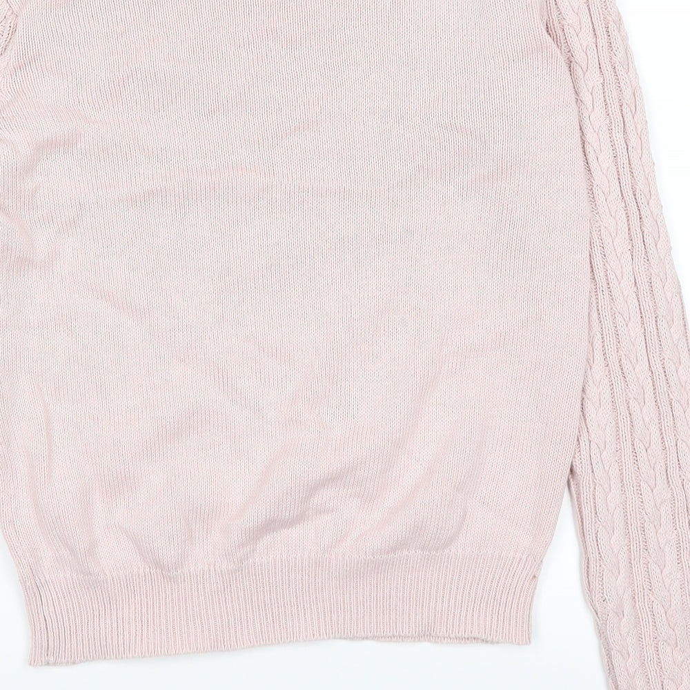 H&M Womens Pink Pullover Jumper Size S