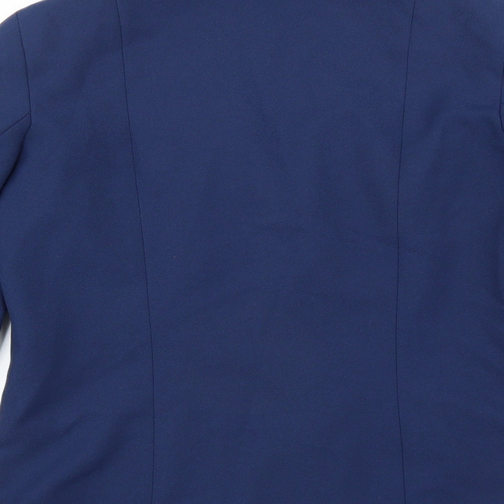 Preworn Womens Blue Jacket Suit Jacket Size 14
