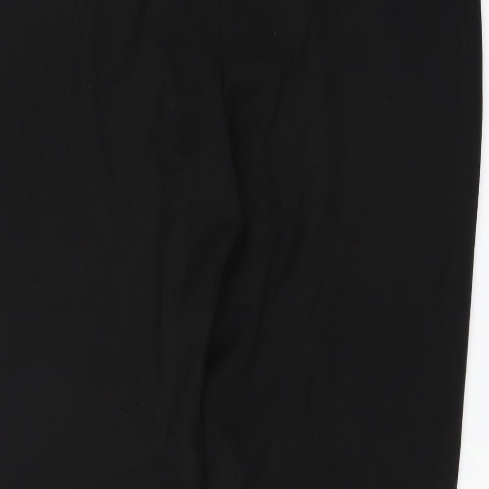 Classic Womens Black Trousers Size 12 L26 in