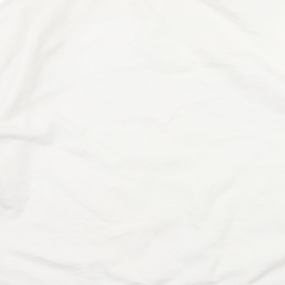 H&M Womens White Jersey Pullover Sweatshirt Size M - you matter