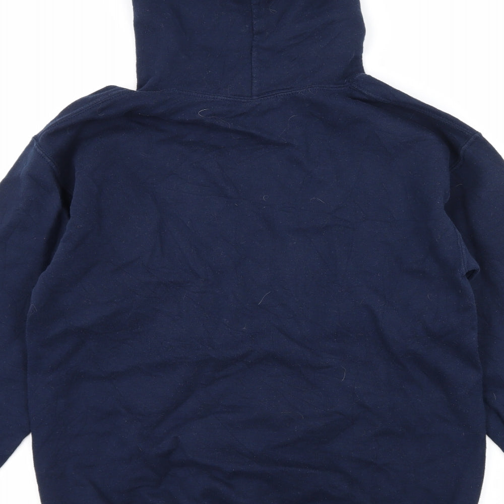 Gildan Mens Blue Jersey Pullover Hoodie Size S - Washington