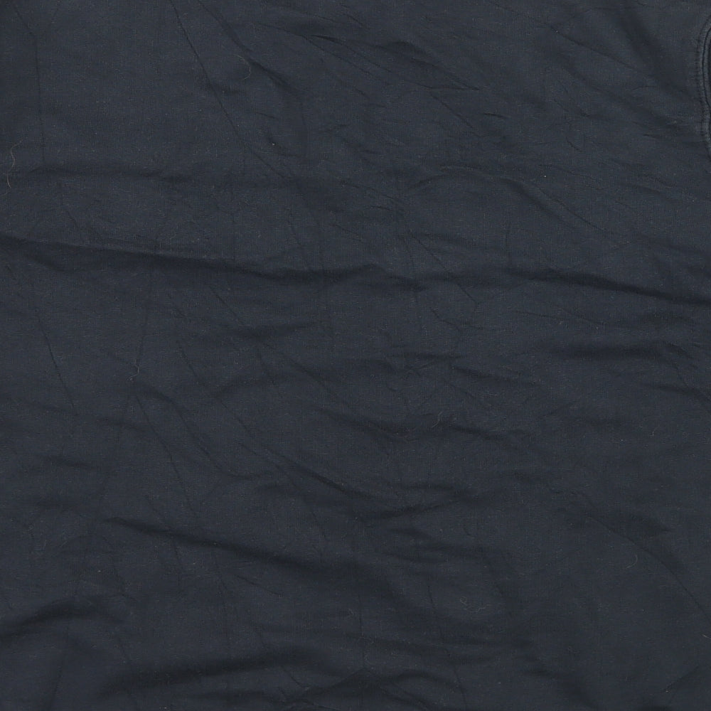Newww Mens Black Jersey Pullover Sweatshirt Size M