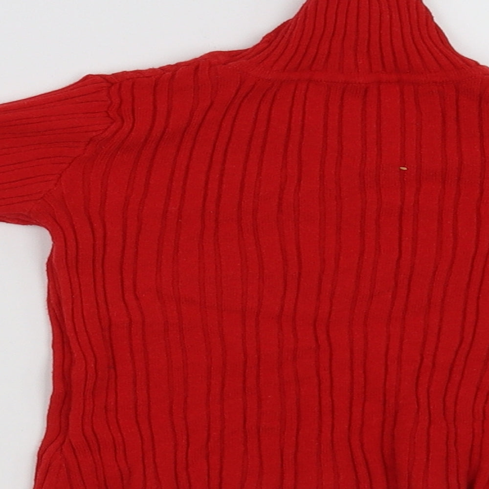 Nutmeg Girls Red Pullover Jumper Size 2-3 Years