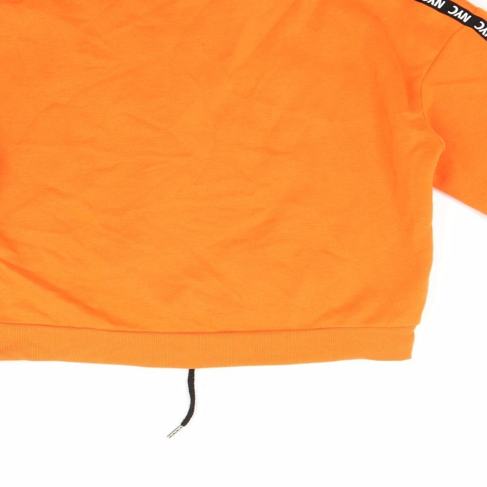 Primark Womens Orange Pullover Sweatshirt Size XS