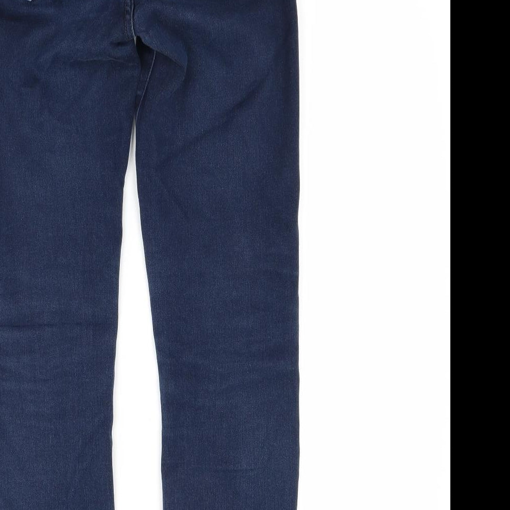 Preworn Womens Blue Denim Straight Jeans Size 6 L27 in
