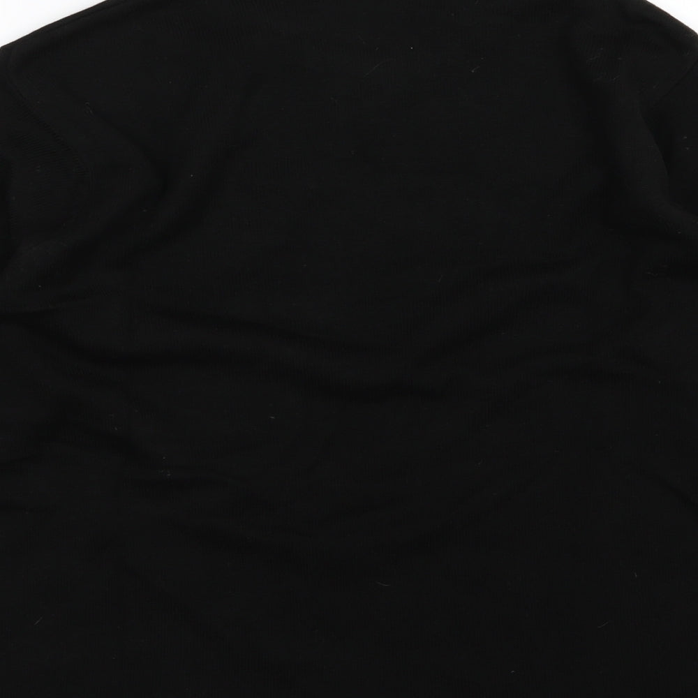 Jan Eva Womens Black Knit Pullover Jumper Size M