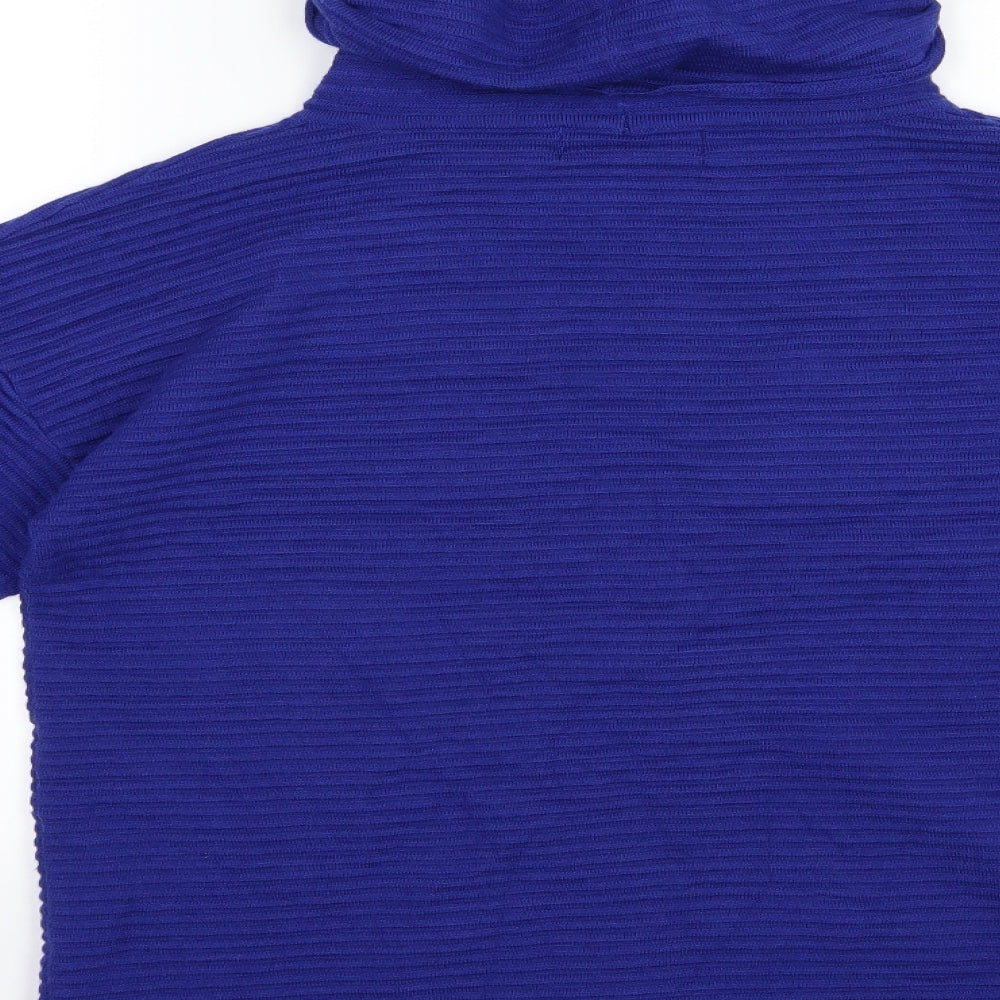 Paramour Womens Blue Knit Pullover Jumper Size M