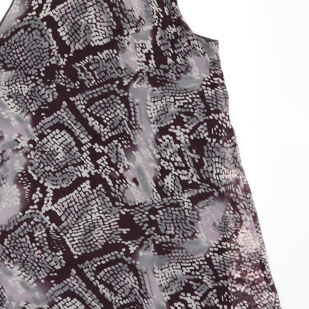 NEXT Womens Purple Geometric Camisole Blouse Size 12