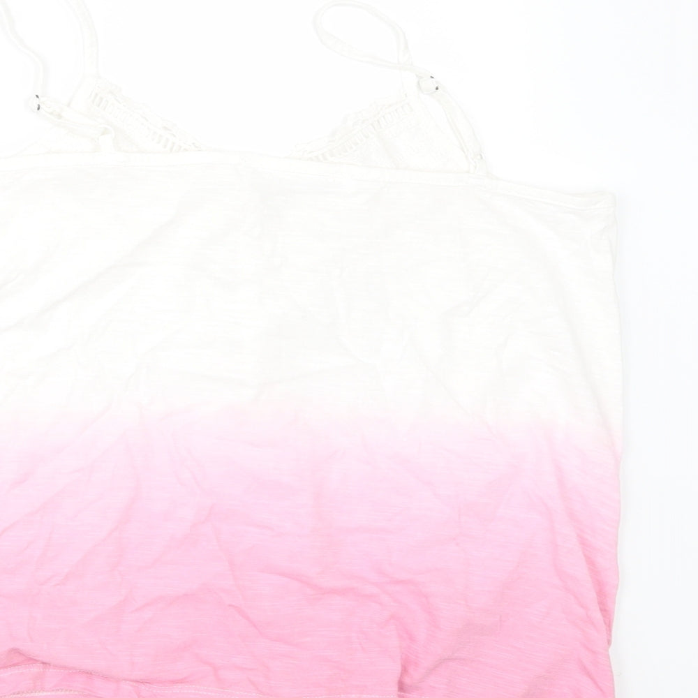 Loststock Womens Pink Camisole T-Shirt Size S - Tie Front