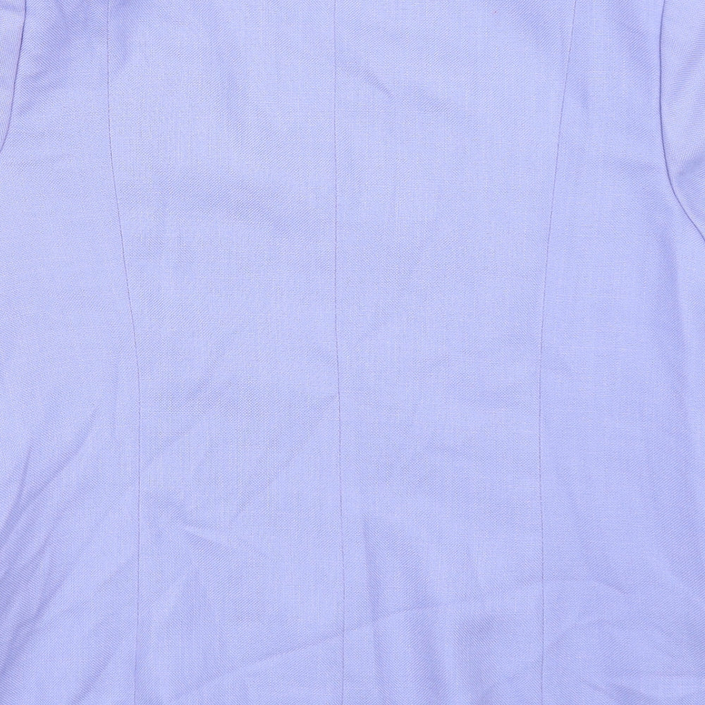 Paul Berman Womens Purple Jacket Blazer Size 14