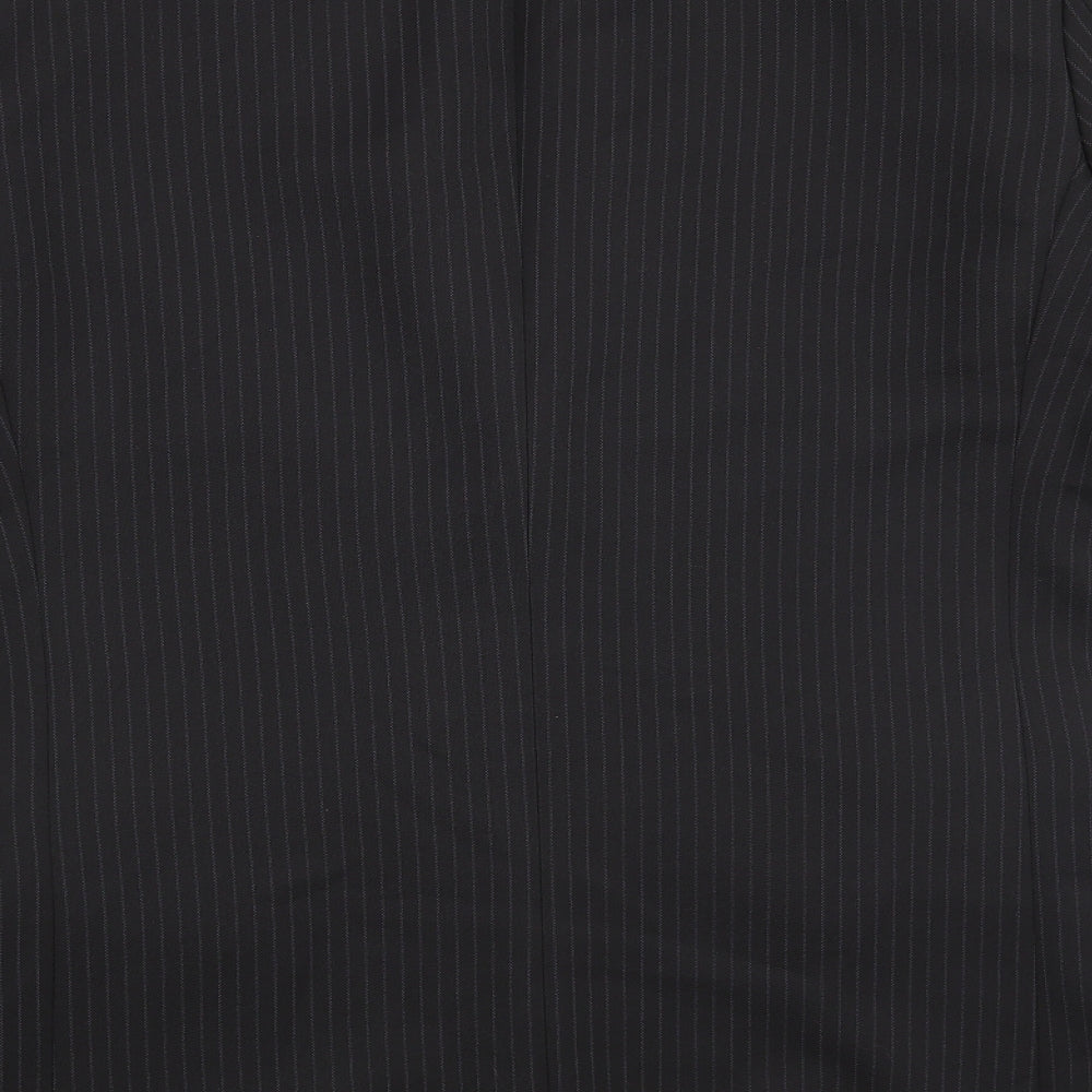 Taylor & Wright Mens Black Striped Jacket Suit Jacket Size 40