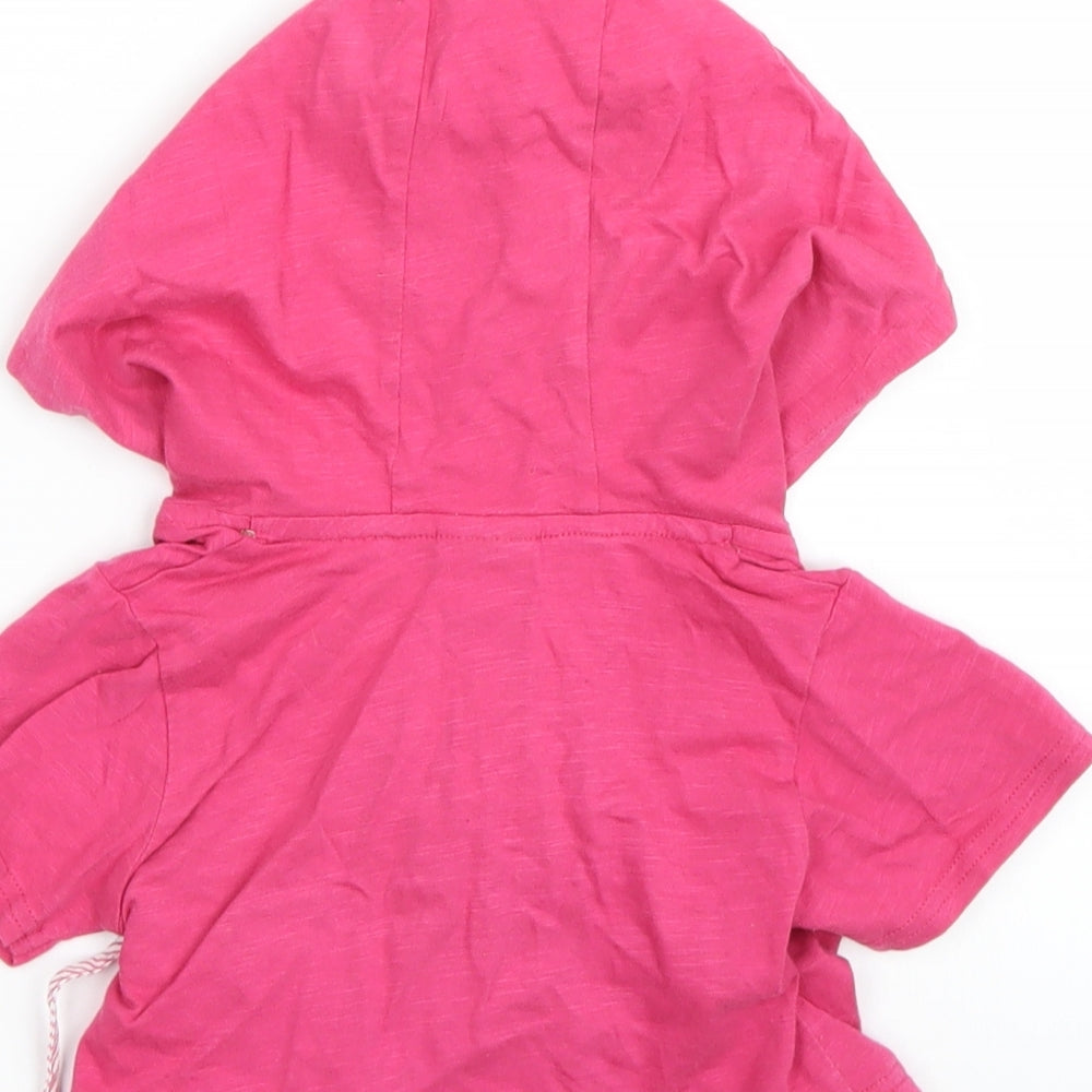 NEXT Girls Pink Wrap Hoodie Size 2-3 Years