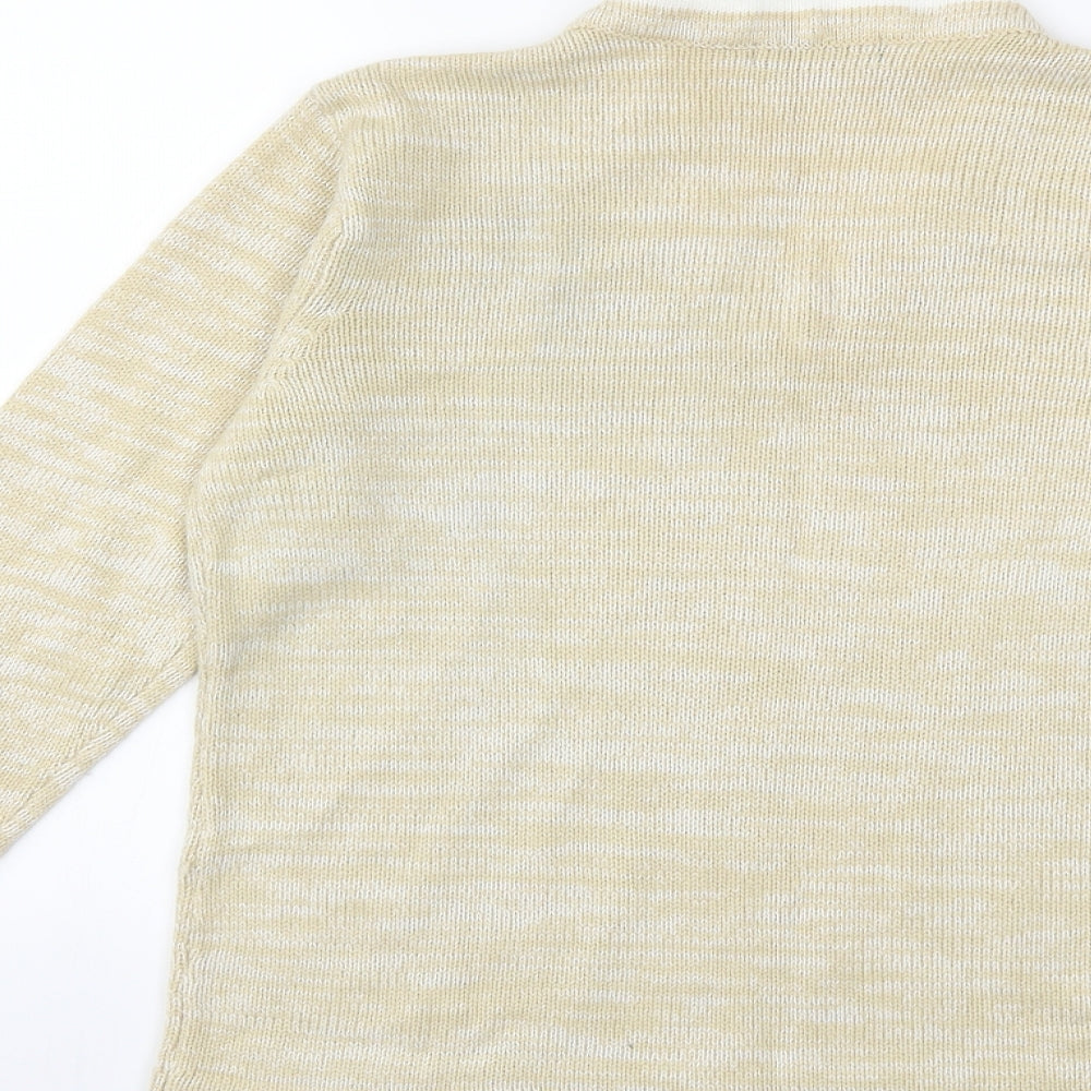 Bonmarché Womens Yellow Knit Pullover Jumper Size S