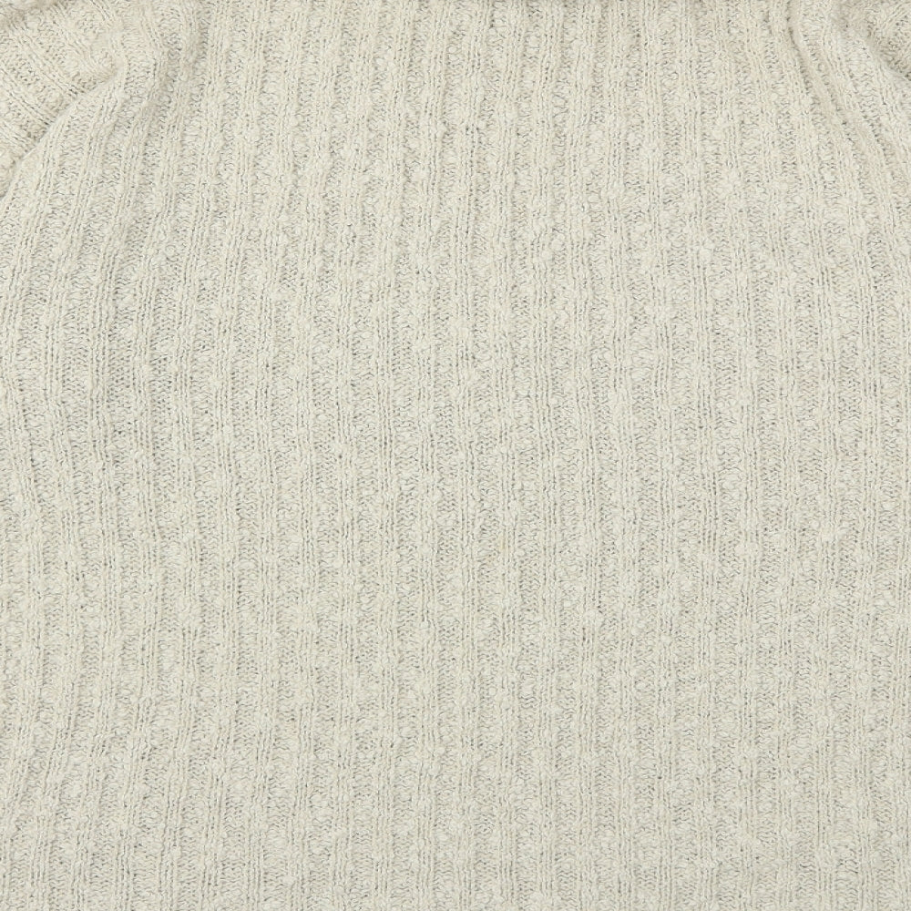 rohina Womens Beige Knit Pullover Jumper Size S