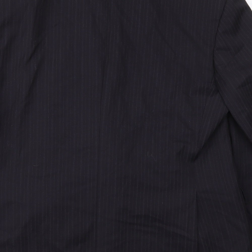 Marks and Spencer Mens Blue Striped Jacket Suit Jacket Size 44