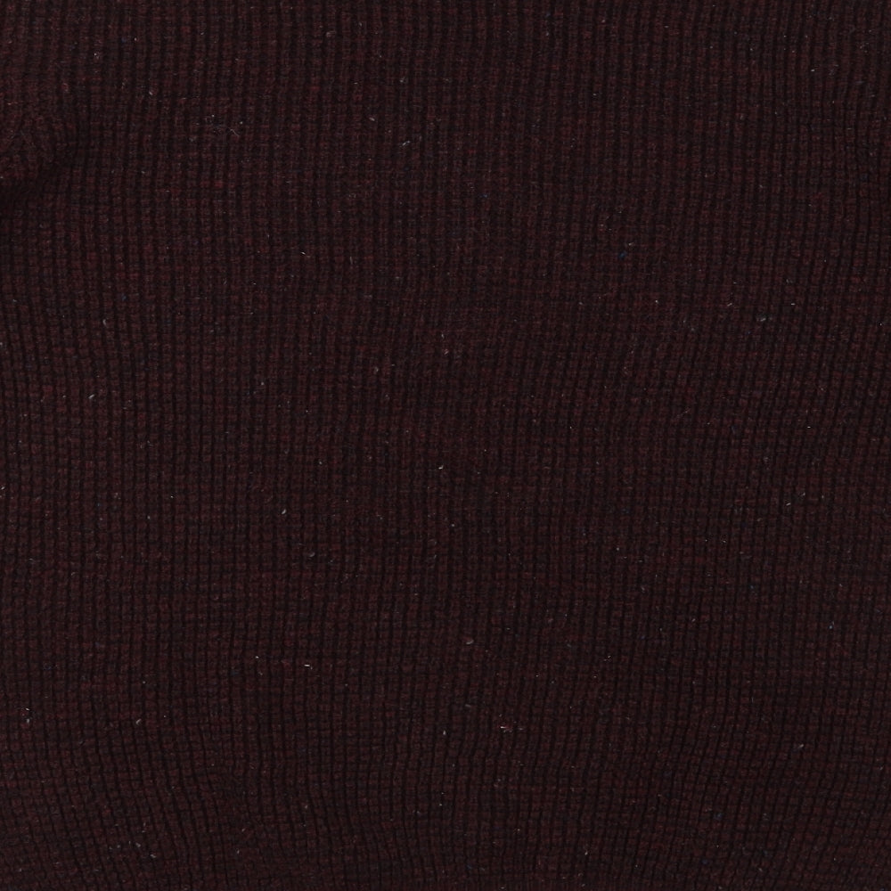 Cedarwood State Mens Red Knit Pullover Jumper Size M