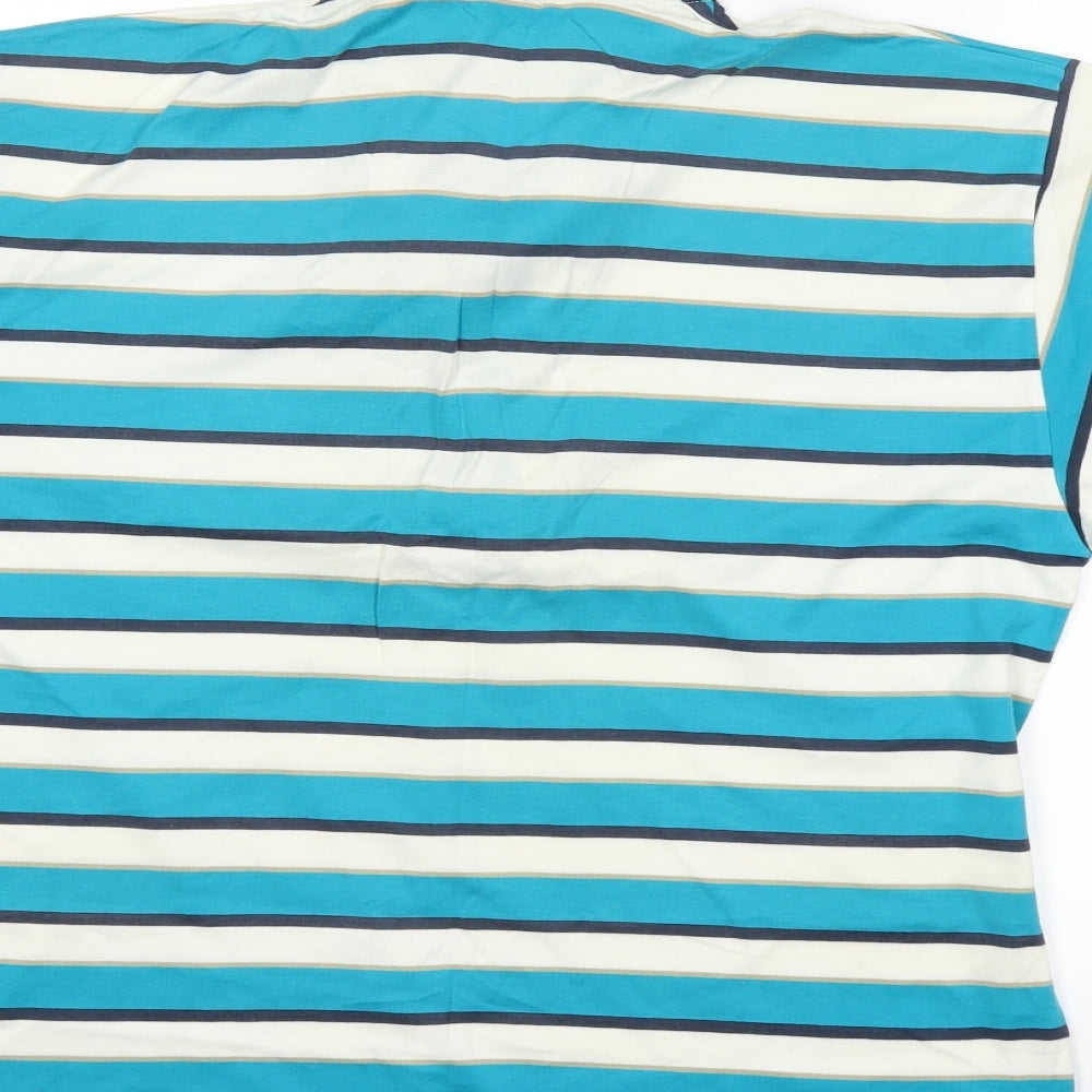 BLANCARD Mens Multicoloured Striped Polo Size M