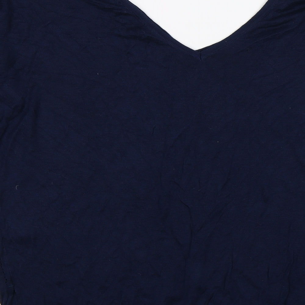 FGEORGE Womens Blue Knit Pullover Jumper Size 14