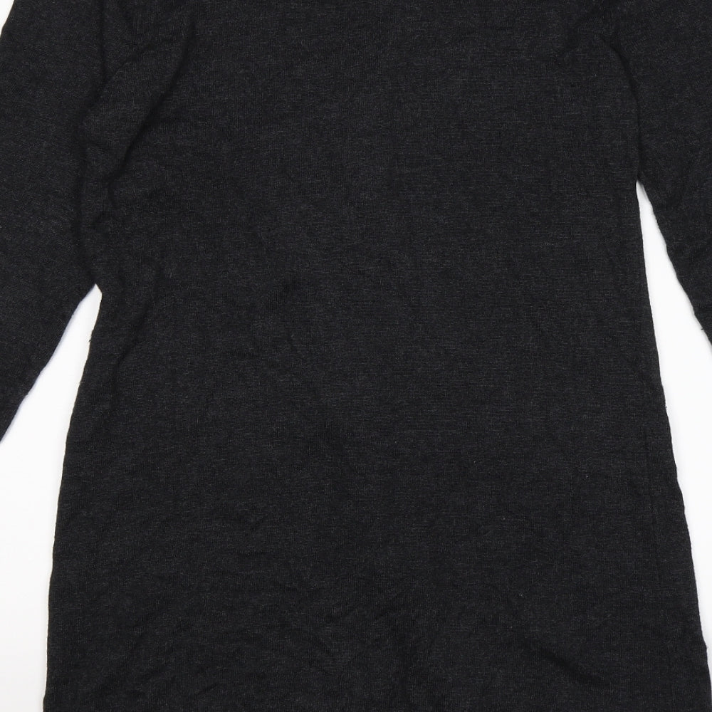 Autograph Womens Grey Knit Jumper Dress Size 12