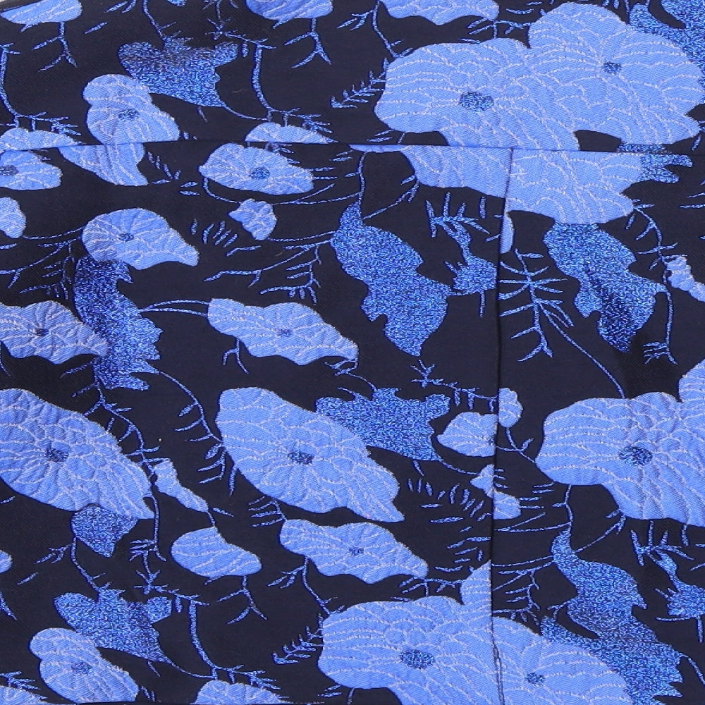 La Redoute Womens Blue Floral Overcoat Coat Size 8