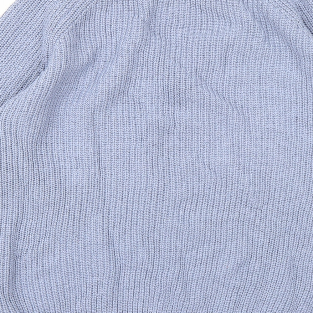 Select Womens Blue Knit Pullover Jumper Size 12