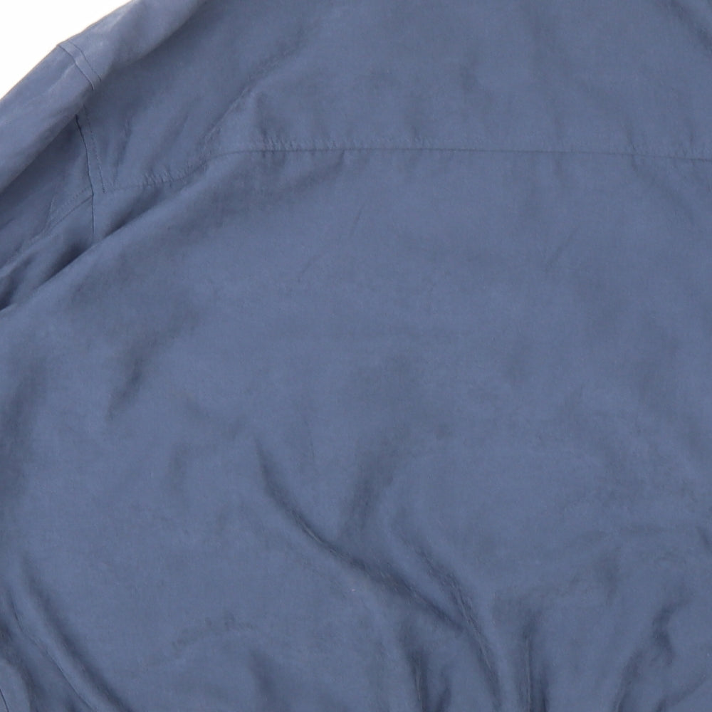 Escape Mens Blue Overcoat Coat Size M