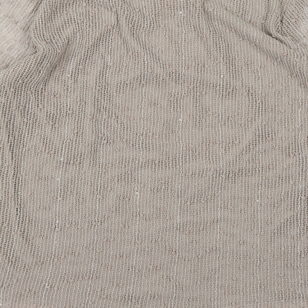 Apricot Womens Brown Knit Pullover Jumper Size 14