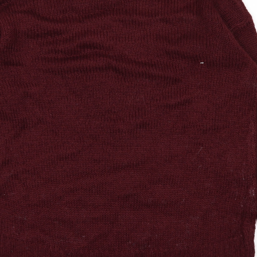 New Look Womens Purple Pullover Jumper Size S