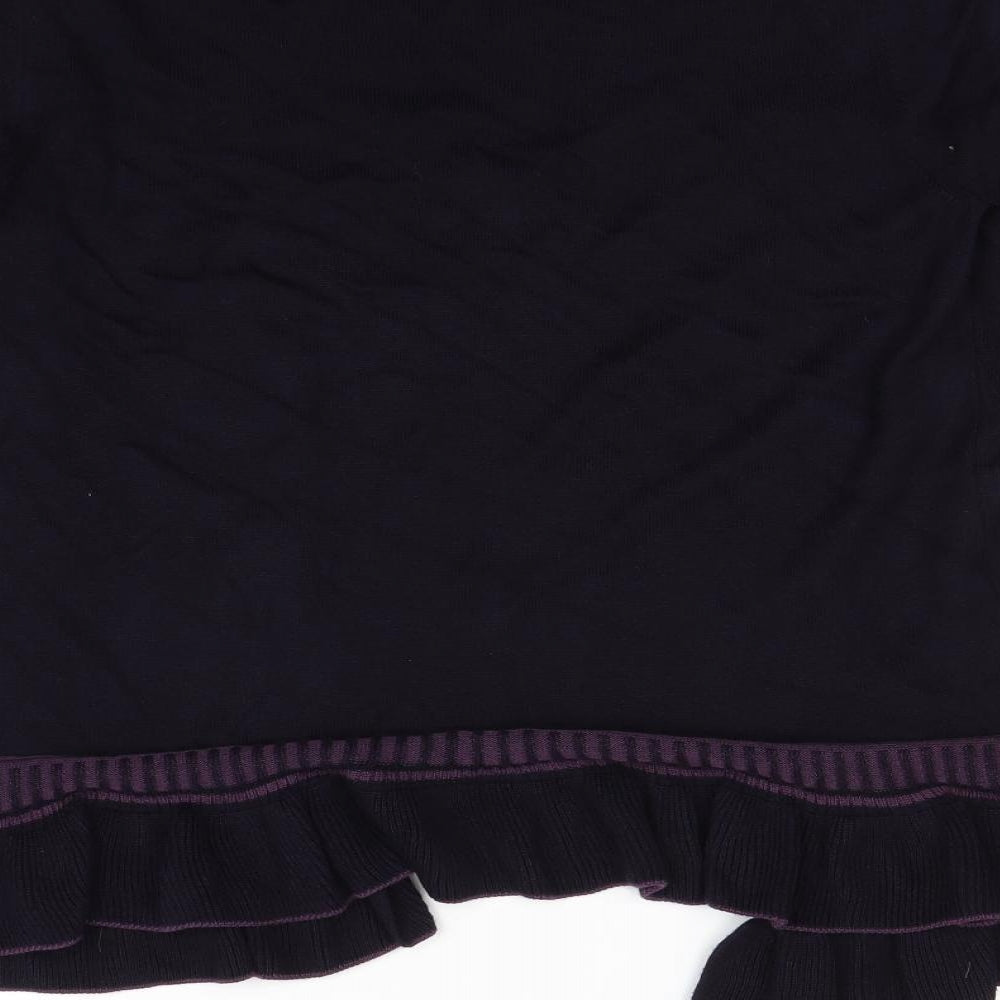 Per Una Womens Purple Cardigan Jumper Size 14