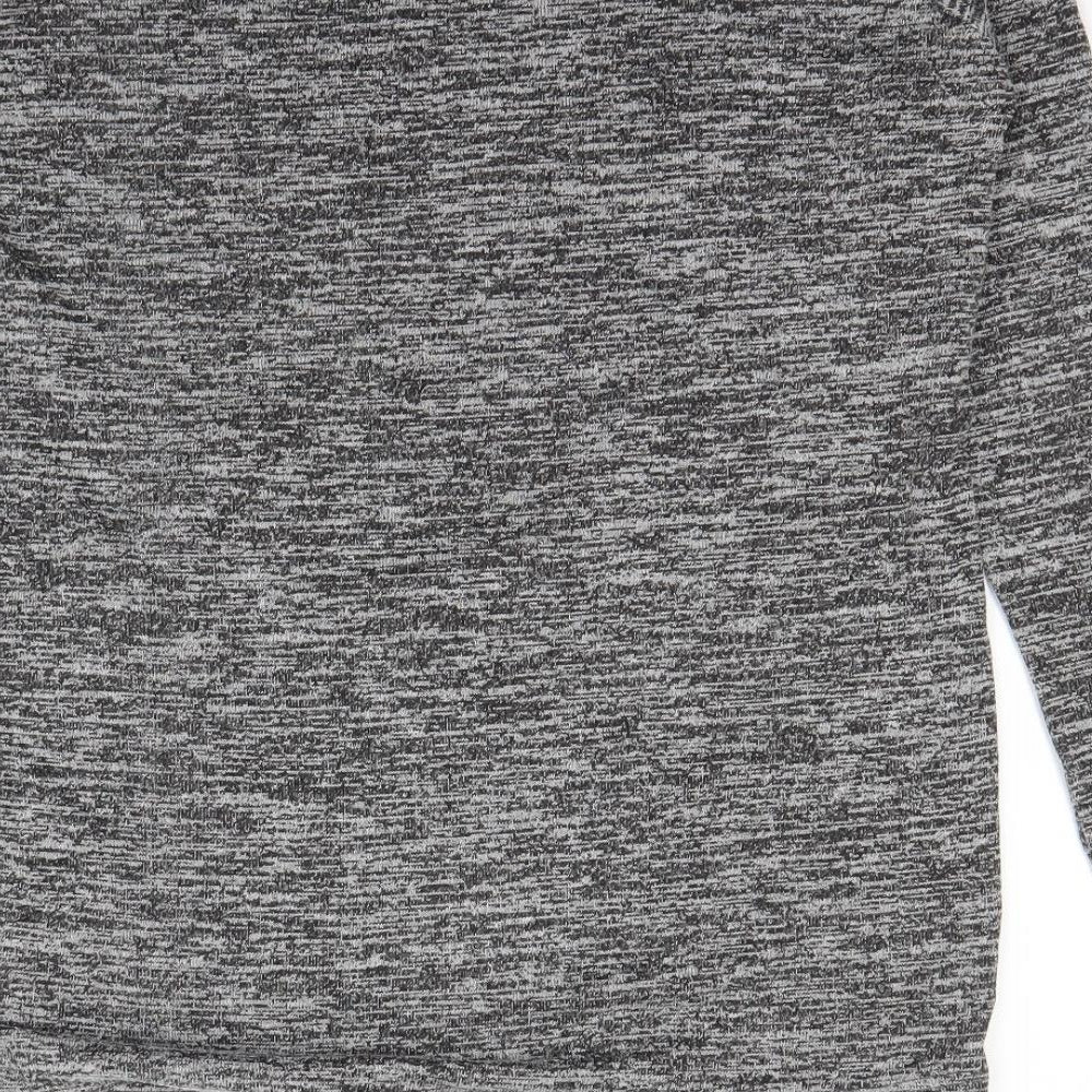 Topshop Womens Black Pullover Sweatshirt Size 8