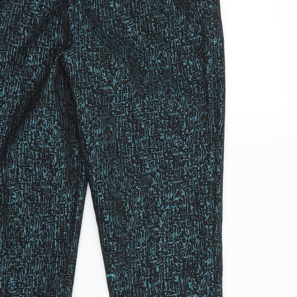 Fenn Wright Manson Womens Black Geometric Dress Pants Trousers Size 10 L28 in
