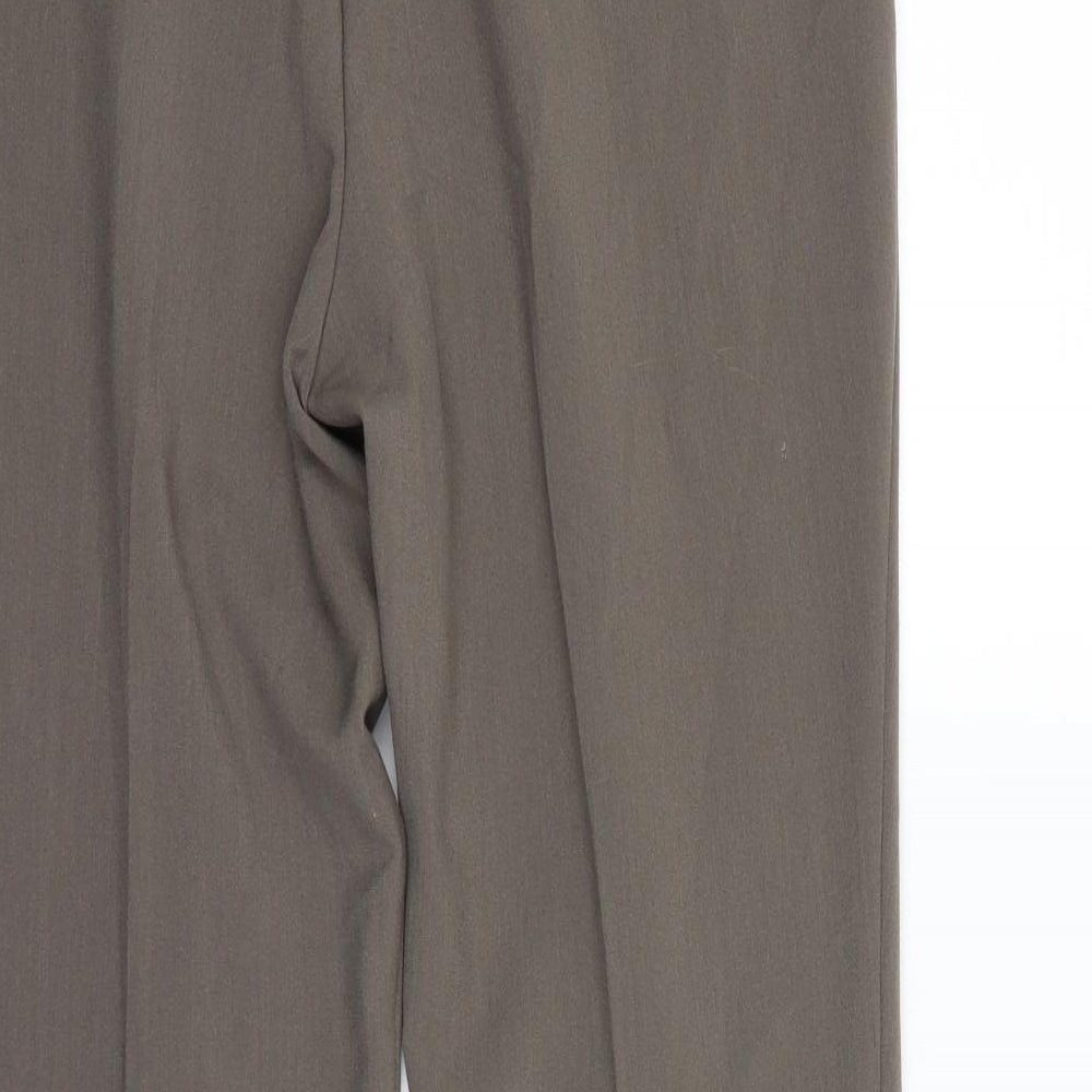 BM Collection Womens Beige Dress Pants Trousers Size 12 L26.5 in