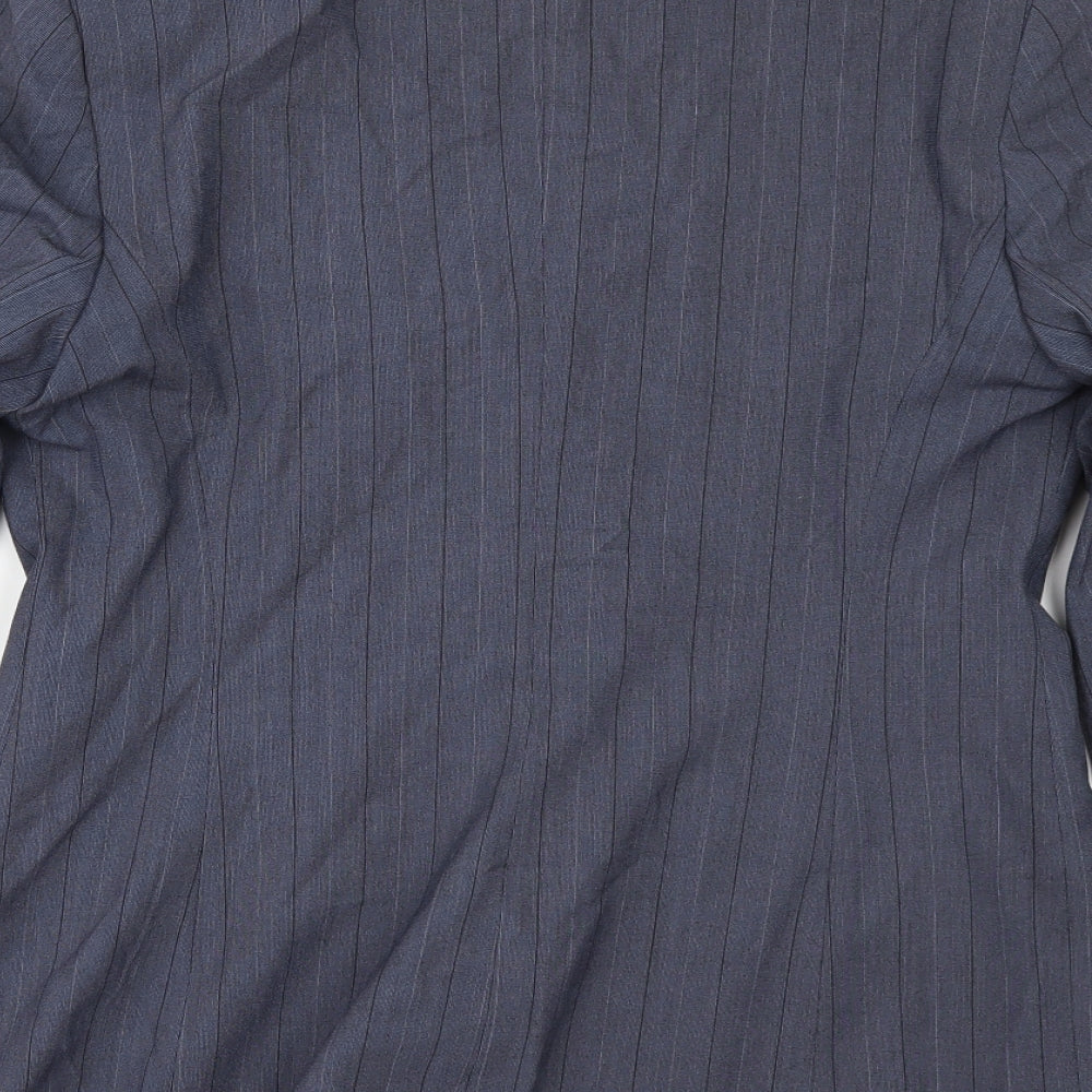 NEXT Womens Blue Striped Jacket Suit Jacket Size 12