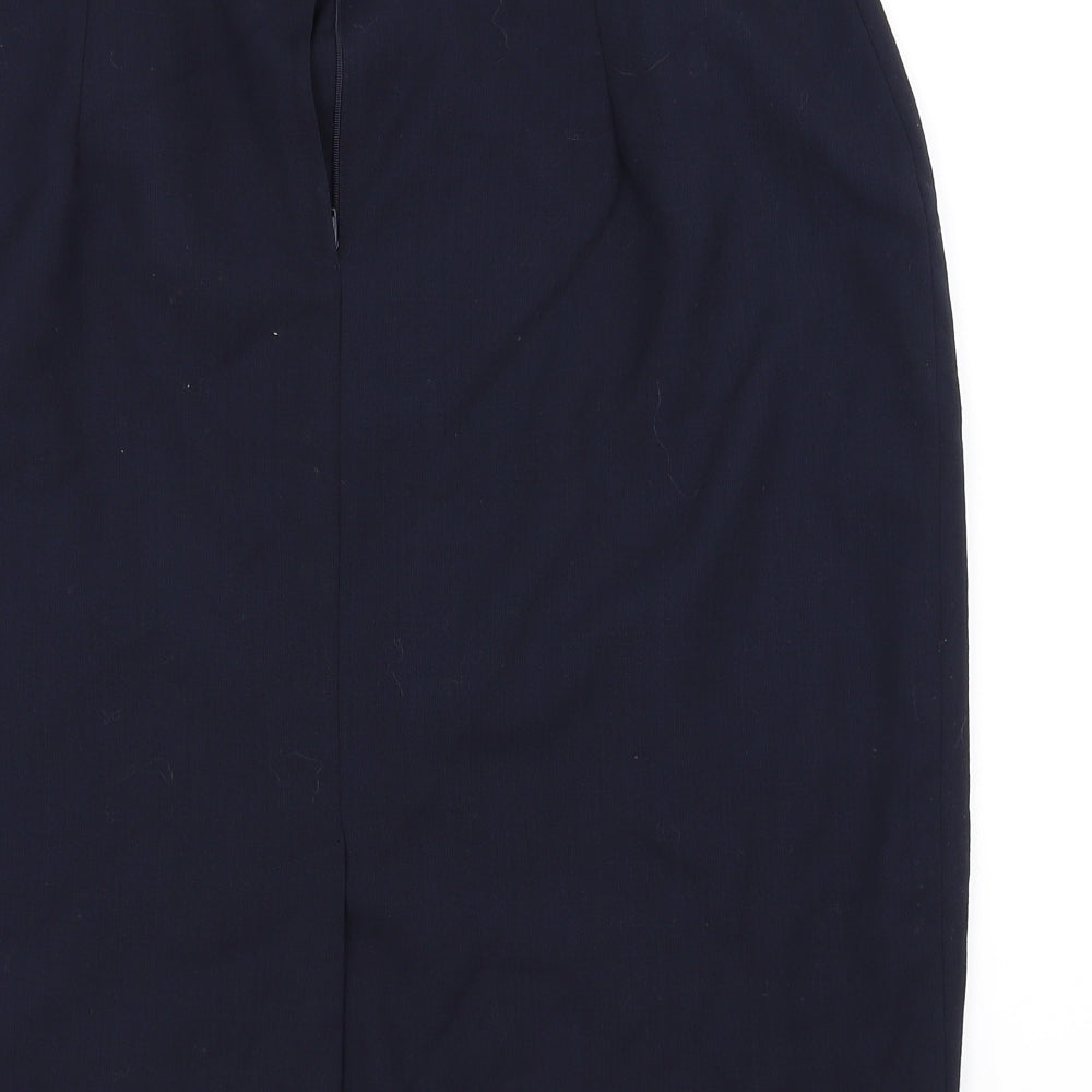 Woolmark Womens Blue A-Line Skirt Size 16
