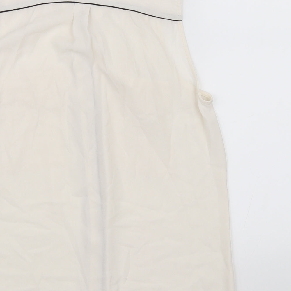 H&M Womens White Basic Blouse Size 10