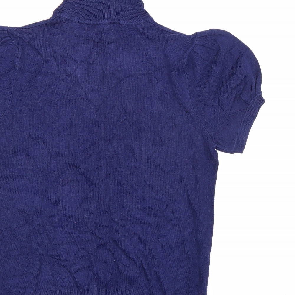 Dorothy Perkins Womens Blue Knit Pullover Jumper Size 14