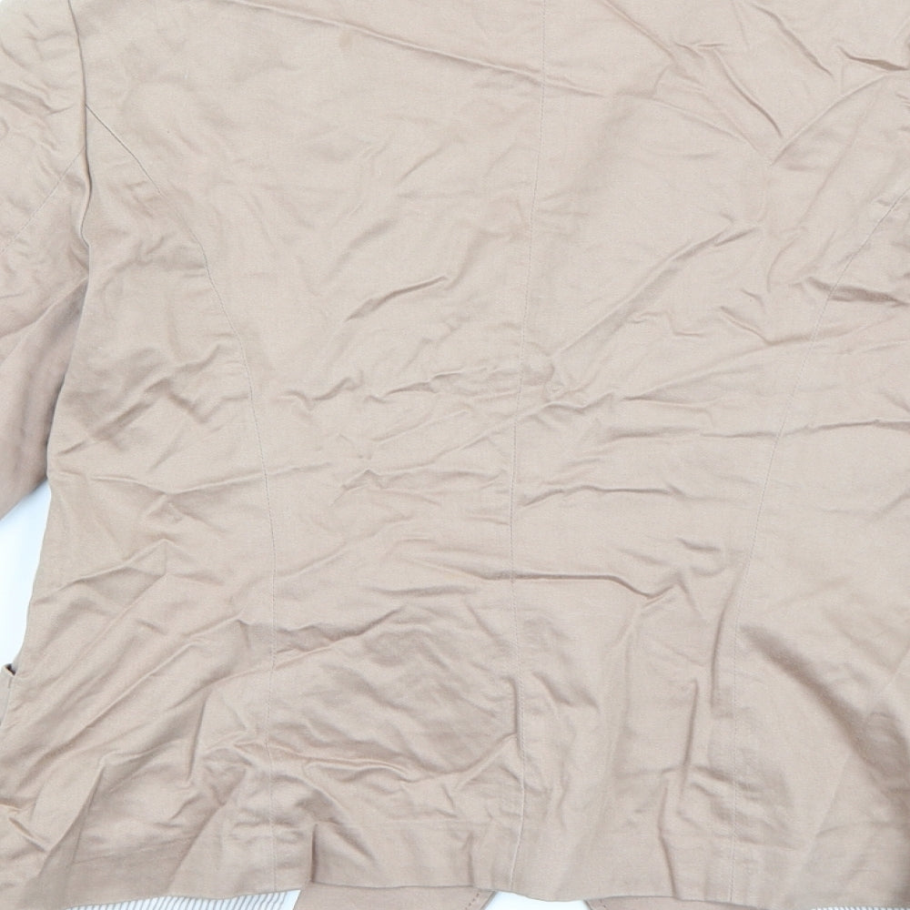 NEXT Womens Brown Jacket Blazer Size 12