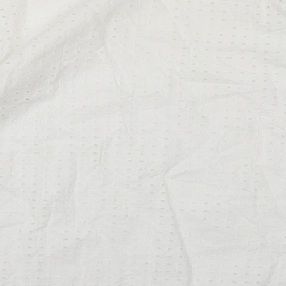UNI QLO Womens White Basic Size L