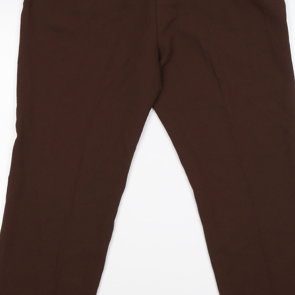 BONN Womens Brown Trousers Size 14 L28 in